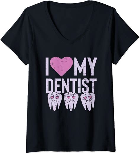 Womens Dental Assistant Love My Dentist Tshirt Hygienist