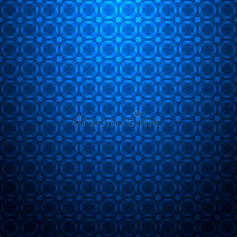 Blue Geometric Seamless Pattern Stock Vector Illustration Of Concept
