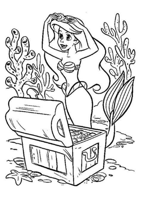 A little mermaid on rock. #72 DIY Mermaid Ideas : Mermaid Costumes Coloring pages ...