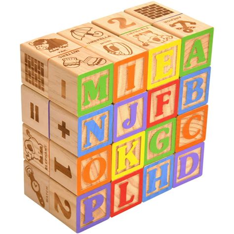 Spark Create Imagine 30 Piece Real Wood Alphabet Blocks Walmart