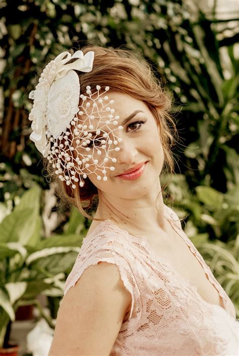 Bridal Veil Margo Detachable Pearl Birdcage Veil With Mini Etsy