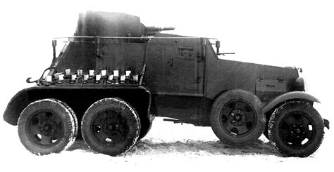 Ba I Soviet 6x4 Medium Armored Car After Modernization 1939 Armored