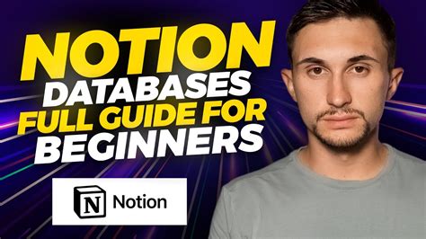 Notion Databases Full Guide For Beginners 2023 Notion Tutorial Youtube