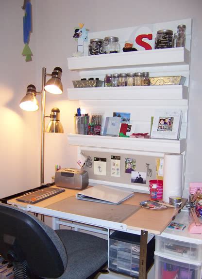 Small Space Organization Craft Desk 2paws Designs