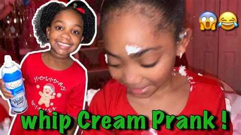 Whip Cream Prank Kanylah Pranks Lani And Kimmy Vlogmas Day 6 Youtube