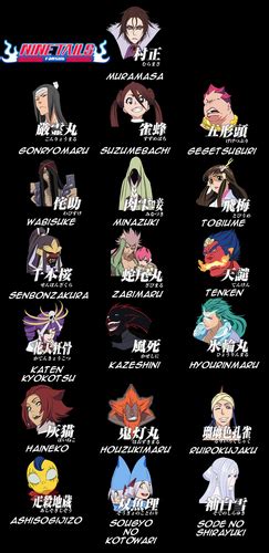 All Bleach Captains Zanpakuto Names Shikai Form And Spirit Forms