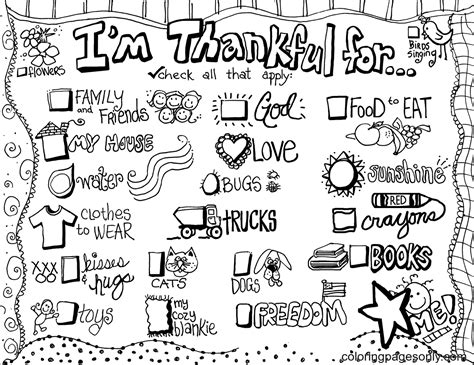Be Thankful Coloring Pages I Am Thankful For Coloring Pages