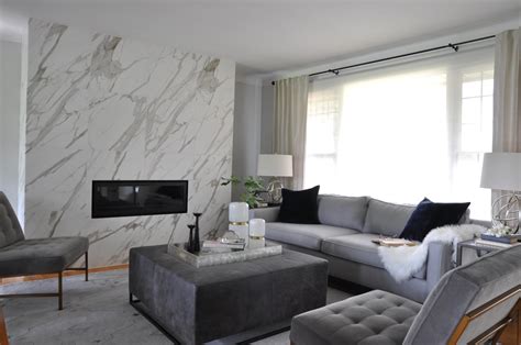 Modern Gray Living Room Home Design Ideas
