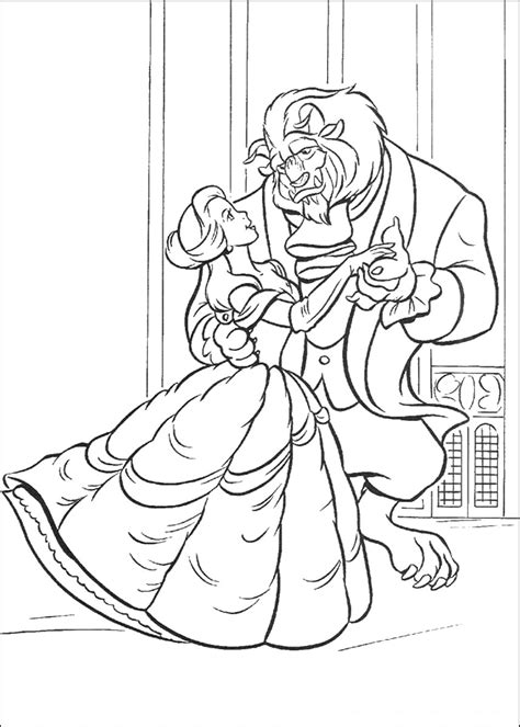 A few of the coloring pages are great ones for adults to tackle too (take a peek at cogsworth!). Beauty and the Beast Coloring Pages