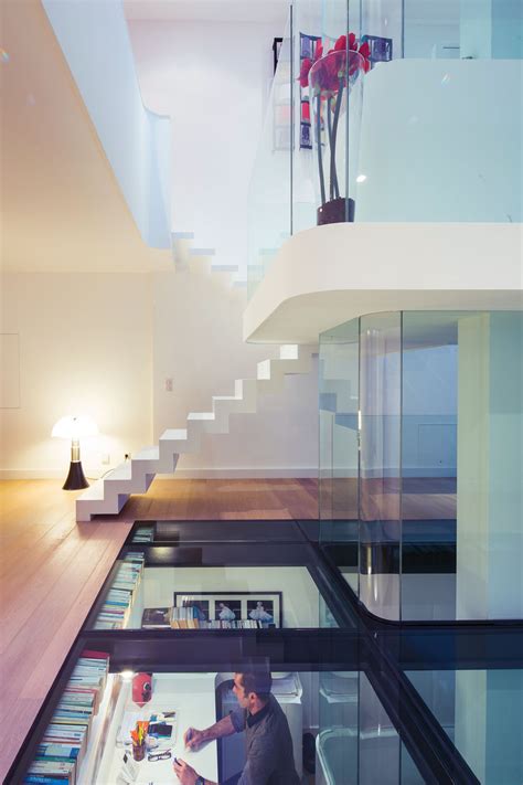 Futuristic Townhouse With Central Glass Axis Idesignarch Interior