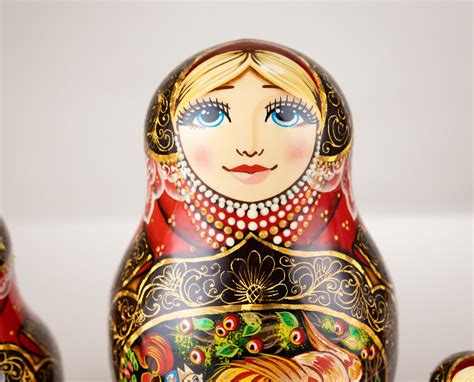 Traditional Nesting Dolls Russian Fairy Tale Nesting Doll Etsy