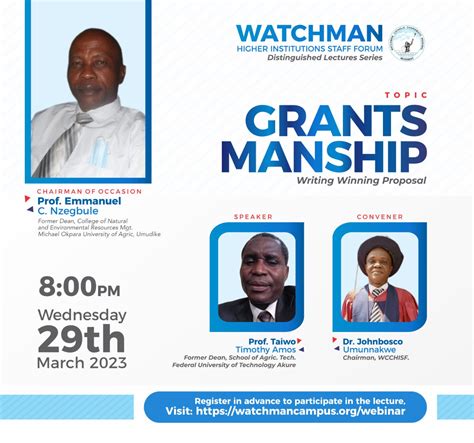 Distinguished Lectures Series Watchman Catholic Charismatic Campus Fellowship