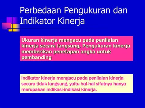 Sistem Pengukuran Dan Indikator Kinerja Ppt Download