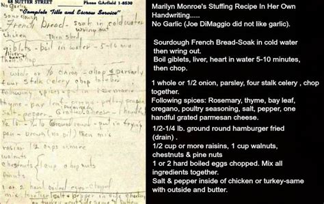 A Piece Of Paper With Writing On It Next To An Image Of A Handwritten Recipe
