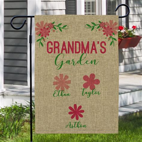 Grandmas Garden Personalized Garden Flag Tsforyounow