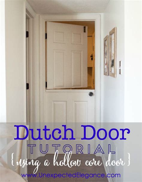 dutch or split door tutorial using a hollow core door step by step