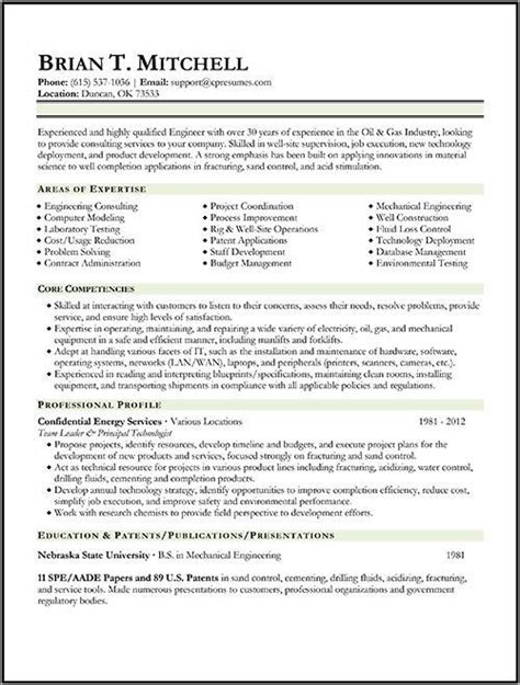 Find out which resume format is best suited for your experience and how to format your resume below. Oil & Gas Engineer Resume Sample | Engineering resume ...