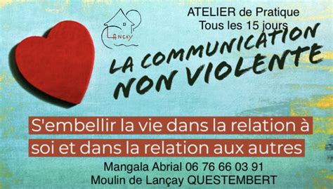 Moulin De Lan Ay Atelier De Communication Non Violente Tous Les Jours