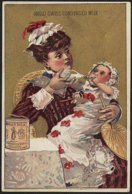 Anglo Swiss Condensed Milk [front] Boston Public Library Chromolithograph Vintage Illustration