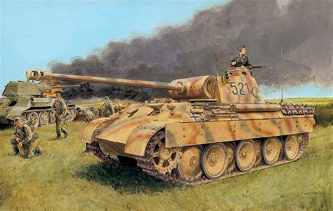 Pinturas De Tanques Segunda Guerra Mundial 1943 Kursk Panther Ausf D