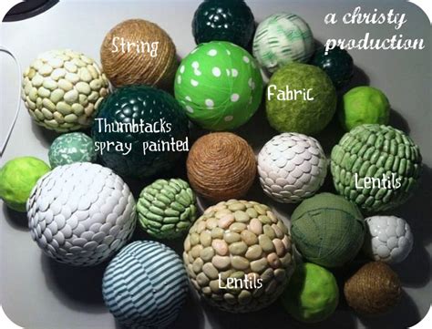 Made from styrofoam and cotton hulls, the crisp whiteness of the items cannot be missed. A Christy Production: Decorative Balls - Christy style!