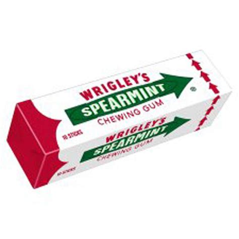 Wrigleys Spearmint Chewing Gum 10 Sticks Approved Food