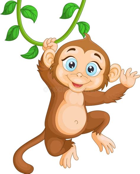 Happy Monkey Stock Vector Illustration Of Illustration 9194562