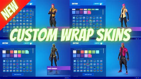 Custom Wrap Skins New Customizable Wrap Skin Fortnite Update 1720