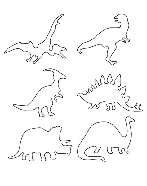 Dinosaur Template Cut Out