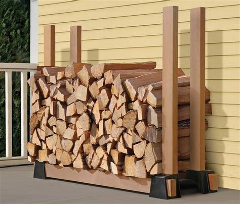 9 Super Easy Diy Outdoor Firewood Racks The Garden Glove