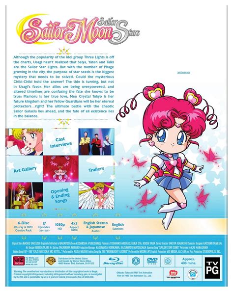 Sailor Moon Sailor Stars Part 2 Blu Ray Back Sailor Moon News