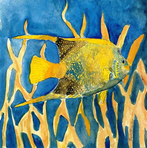 Tropical Fish Art Print Painting By Derek Mccrea Fine Art America