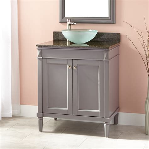 Add style and functionality to your bathroom with a bathroom vanity. 30" Chapman Vessel Sink Vanity - Gray - Bathroom