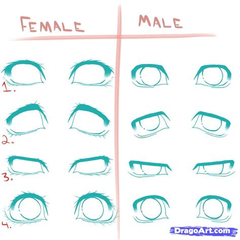 How To Draw Different Anime Eyes Step By Step Anime Eyes