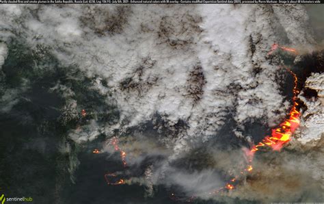 Partly Clouded Fires And Smoke Plumes In The Sakha Republi Flickr