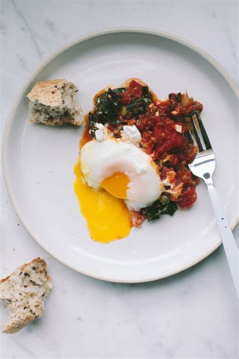 Tomato Poached Eggs With Kale And Wheat Berries Not Without Salt