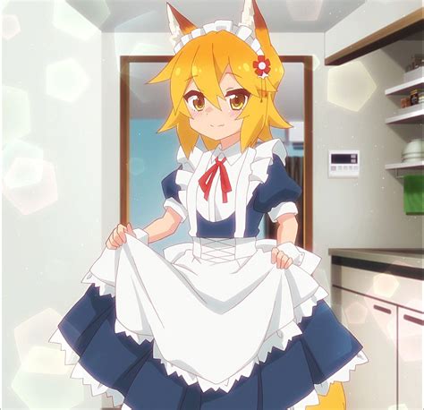 Sanko San On A Maid Dress Anime Furry Anime Neko Otaku Anime Kawaii
