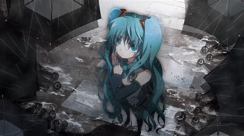 Hatsune Miku Sad Girl In Rain 3831 Wallpapers And Free