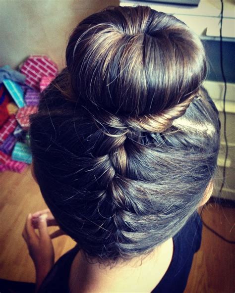 upside down french braid with a bun hair with flair braided hairstyles easy hair styles