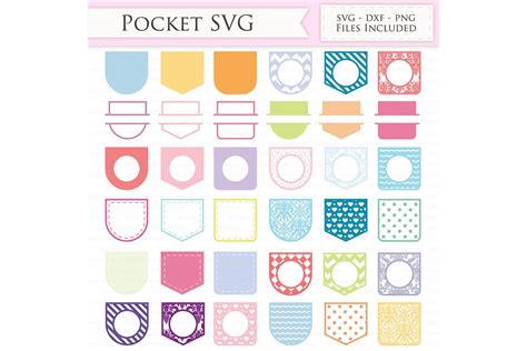 Shirt Pocket Svg Files Decorative Pocket Monogram Svg 109891 Svgs