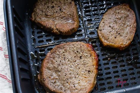 steak air fryer recipe basket frying cut