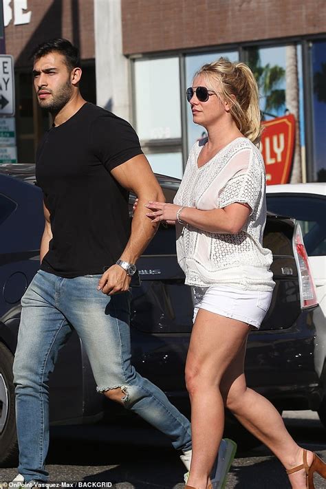 Britney Spears Showcases Her Toned Legs And Summer Style In Near Sheer White While Out For Lunch