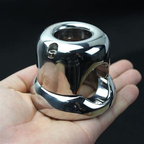 Heavy Stainless Steel Scrotum Root Ring Pendant Cockrings Penis Sleeve