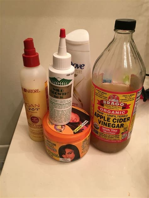 Light hair oil or normal hair oil: My hair growth products..wash my hair, rinse with Apple ...