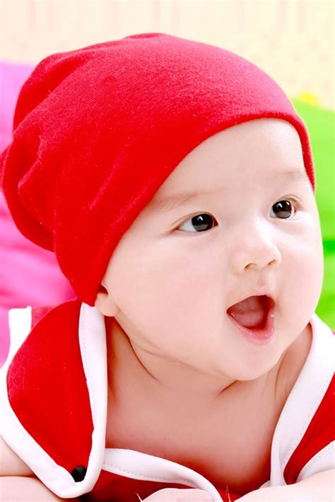 Child's Love - Cute Boy In Red Dress - Baby Posters | OshiPrint.in