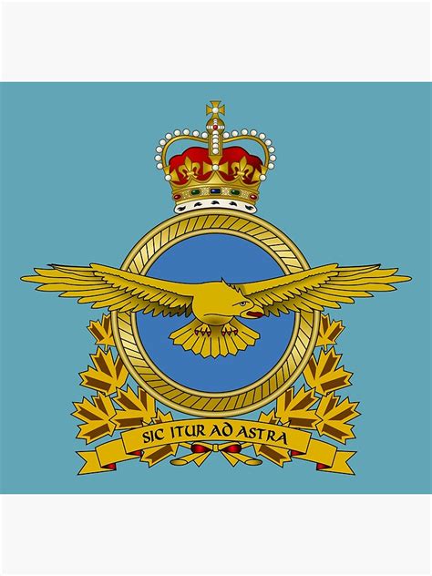 Royal Canadian Air Force Aviation Royale Canadienne Badge Art Print By Wordwidesymbols