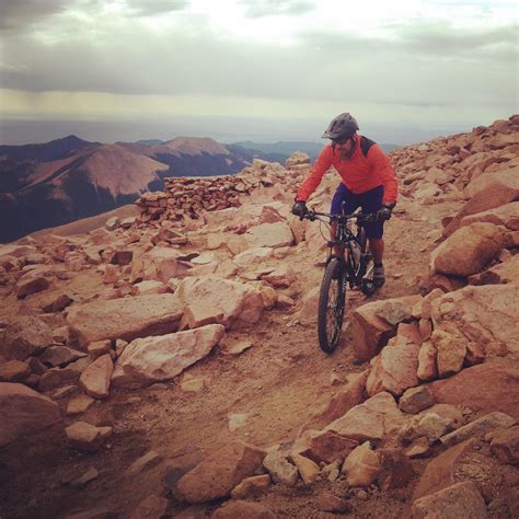 The bike was too big for me, the gearing was all wrong, and even the nonsandbagger part of my brain knew i wouldn't be able to conquer pikes peak on it. Barr Trail / Pikes Peak Mountain Bike Trail in Manitou ...