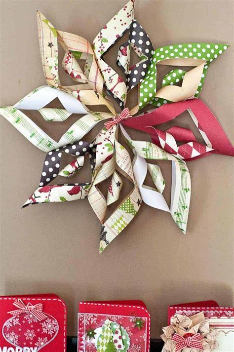 How To Make A 3d Paper Christmas Star
