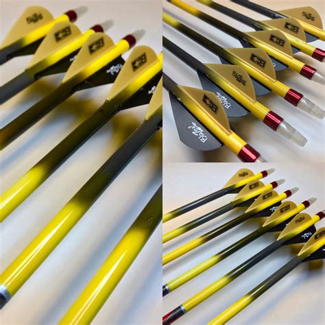 Custom Cx Red In A Gold To Black To Gold Fade Passthrucustomarrows