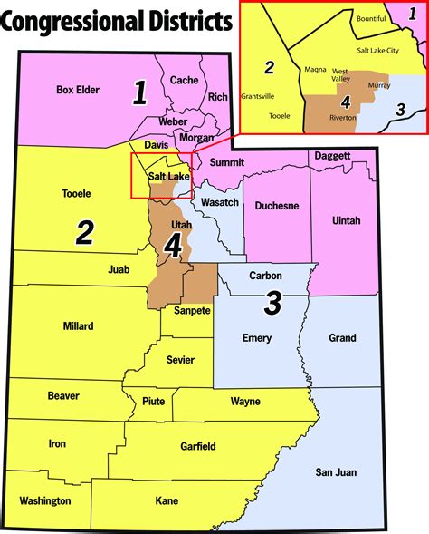 Utah Congressional District Map Final The American Citizens Handbook